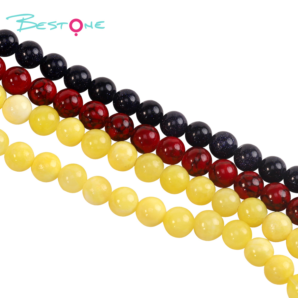 Bestone Natural Stone Loose Beads DIY Jewelry Stone Rice Beads Hand-painted Dzi Beads Agate